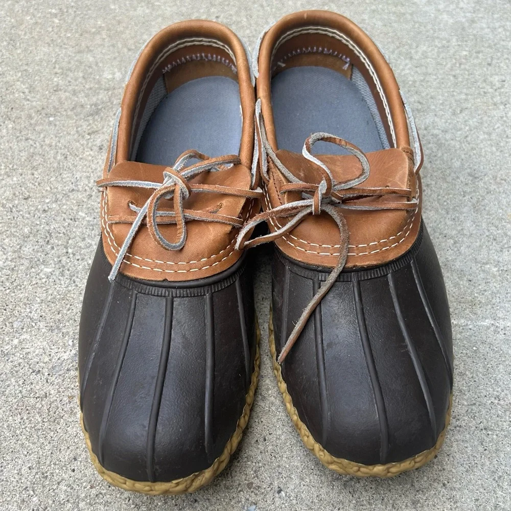 LL Bean duck boots low cut ankle men size 8